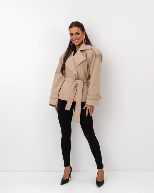 Krótki płaszcz bawełniany