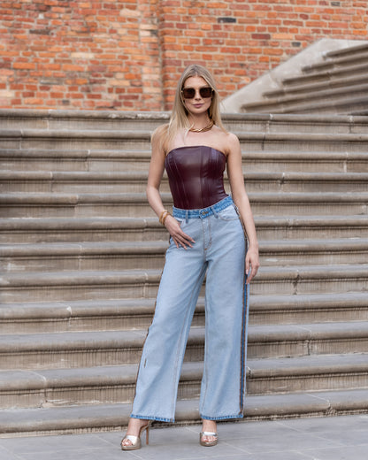 Jeansy z wysokim stanem