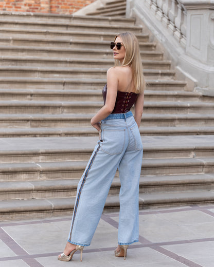 Jeansy z wysokim stanem