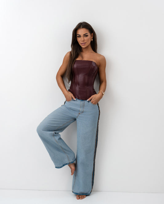 Jeansy z wysokim stanem