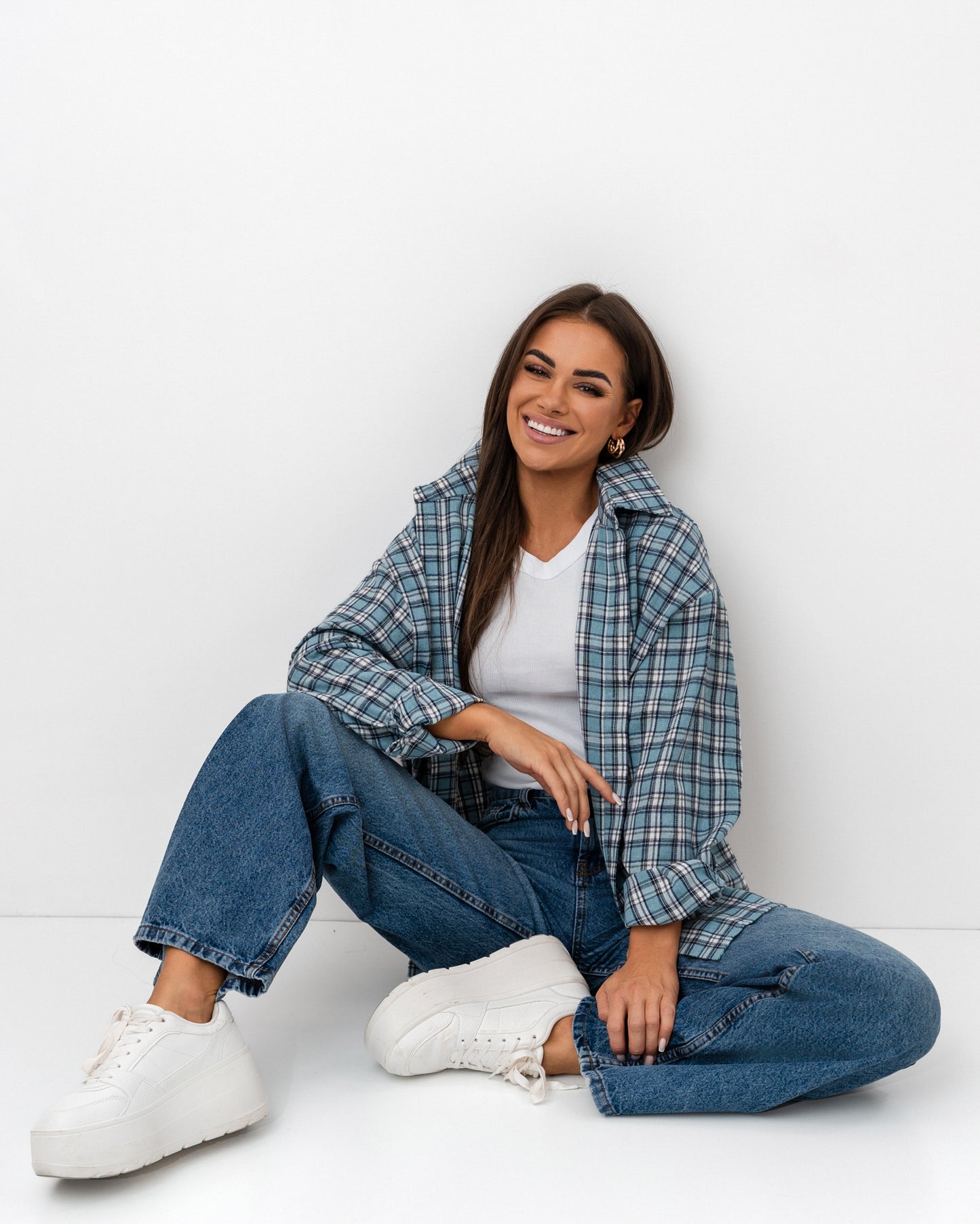 Koszula oversize w kratę