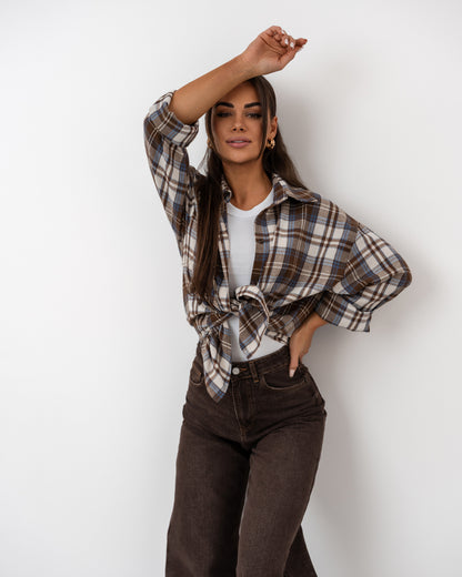 Koszula oversize w kratę