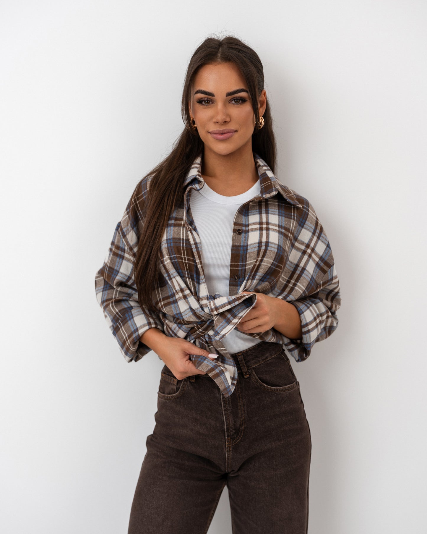 Koszula oversize w kratę