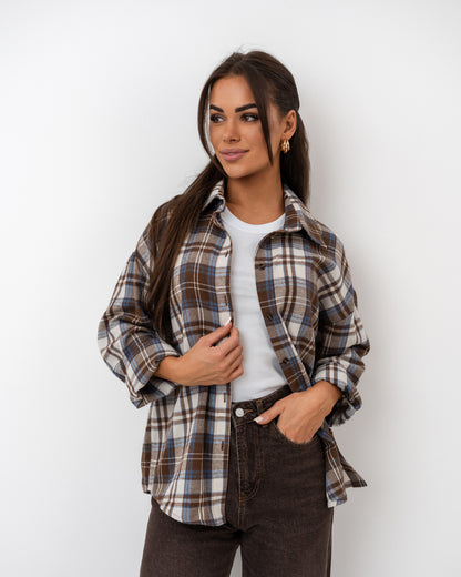 Koszula oversize w kratę